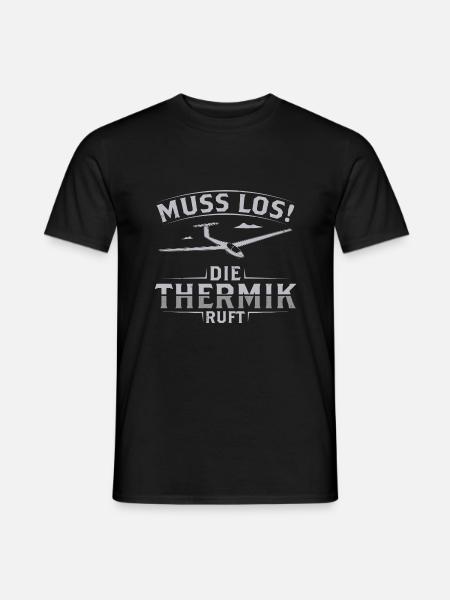 Thermik - Männer T-Shirt - Schwarz