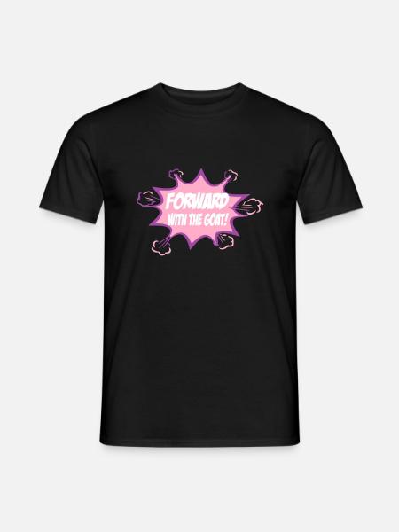 Forward with the goat - Men's T-Shirt - black