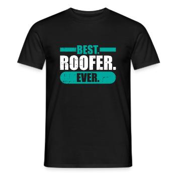 Bauarbeiter Dachdecker Geschenkidee - Männer T-Shirt - Schwarz - Vorne - AI Model Male 178 light (178cm)