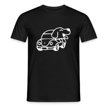 Conduite de chiens - T-shirt homme - noir - Devant - AI Model Male 178 light (178cm)