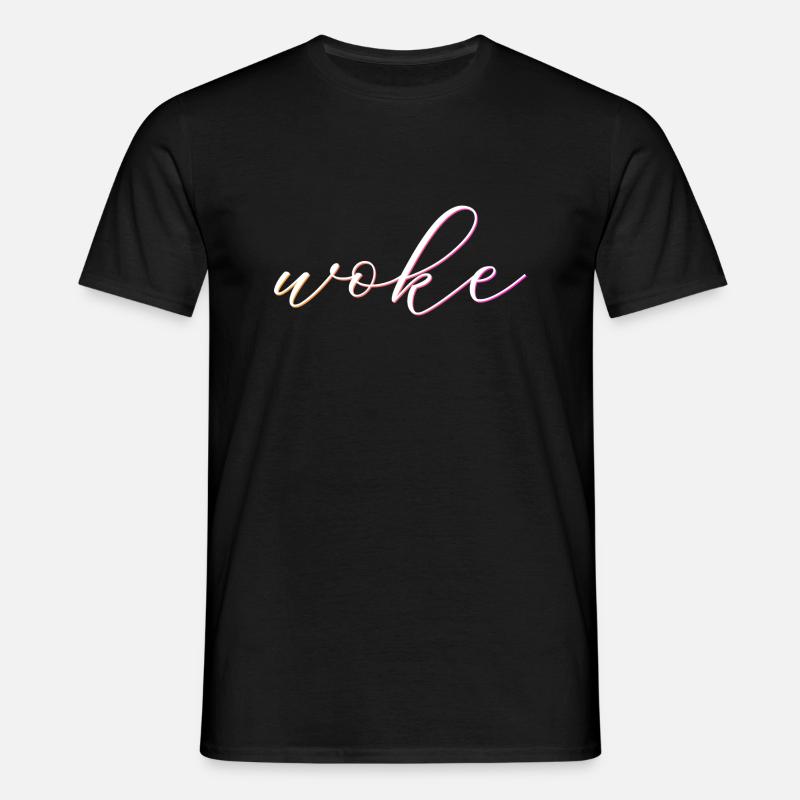 Autodérision : WOKE - T-shirt Homme - noir