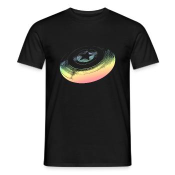 Frisbee - T-shirt homme - noir - Devant - AI Model Male 178 light (178cm)