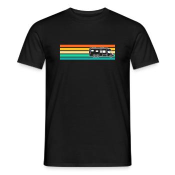 Motorhome Caravan Camper Camping - Men's T-Shirt - black - Front - AI Model Male 178 light (178cm)