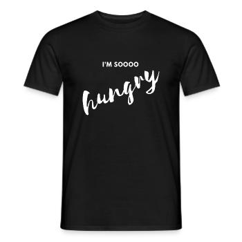 J’ai tellement faim - T-shirt homme - noir - Devant - AI Model Male 178 light (178cm)