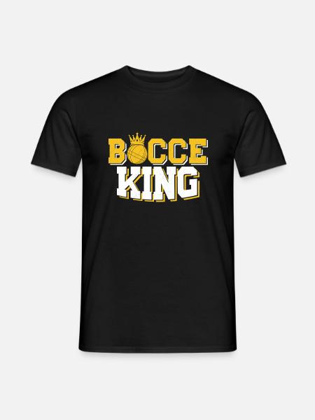 Bocce King Player Team Petangue - Men's T-Shirt - black