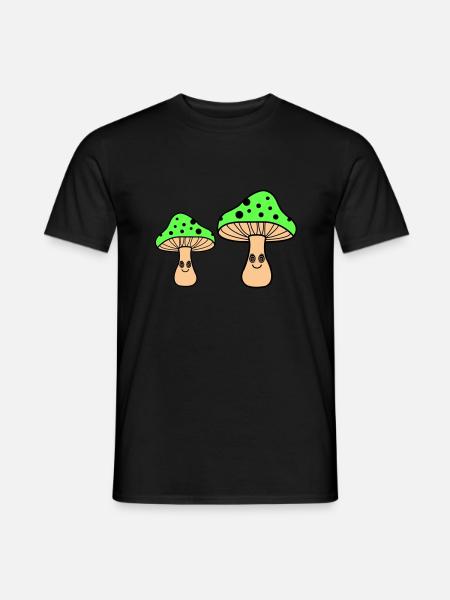 Hypnotic Mushrooms - Men's T-Shirt - black