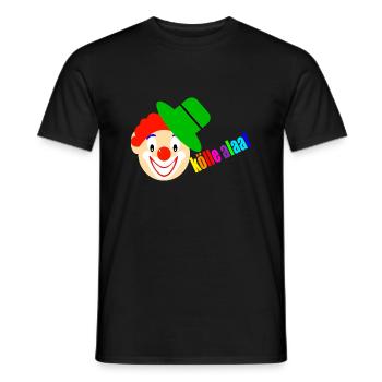 Clown dit kölle alaaf - T-shirt homme - noir - Devant - AI Model Male 178 light (178cm)