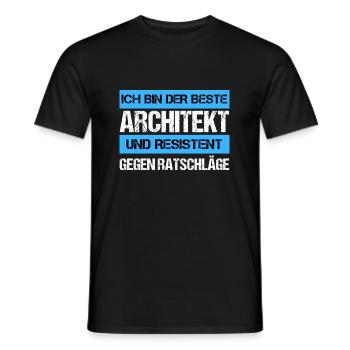 Resistenter Architekt - Männer T-Shirt - Schwarz - Vorne - AI Model Male 178 light (178cm)