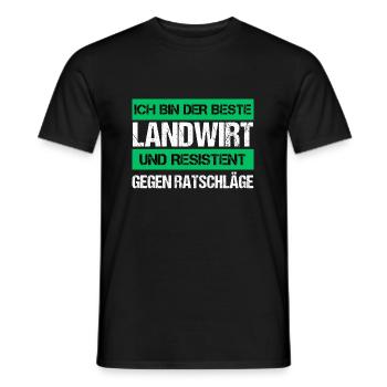 Agriculteur résistant - T-shirt homme - noir - Devant - AI Model Male 178 light (178cm)