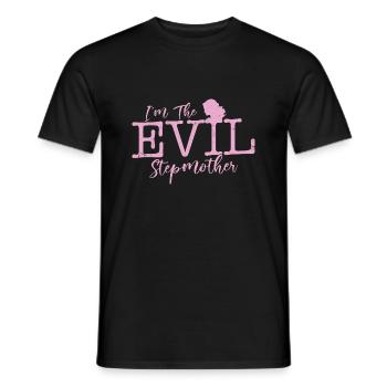I'm The Evil Stepmother Bonus Mom Adoption - Men's T-Shirt - black - Front - AI Model Male 178 light (178cm)