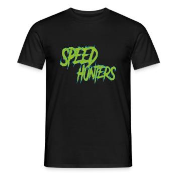 speed hunters /Design mit cooler Schrift - Männer T-Shirt - Schwarz - Vorne - AI Model Male 178 light (178cm)