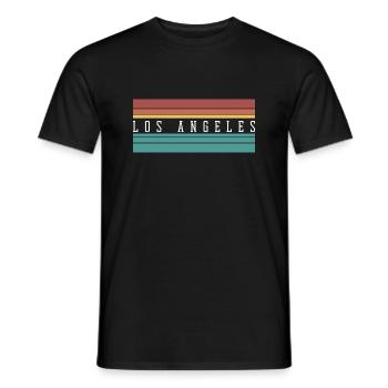 Los Angeles : Cadeau et souvenir parfaits - T-shirt homme - noir - Devant - AI Model Male 178 light (178cm)