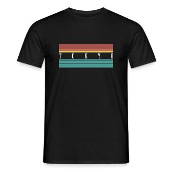 Tokyo, Japon : Cadeau et souvenir parfaits - T-shirt homme - noir - Devant - AI Model Male 178 light (178cm)