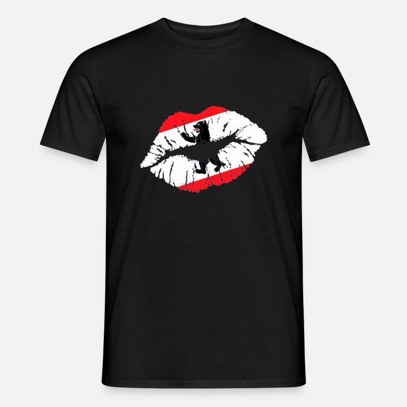 Kuss (Berlin) - Männer T-Shirt - Schwarz