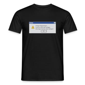 Error_Message - Männer T-Shirt - Schwarz - Vorne - AI Model Male 178 light (178cm)