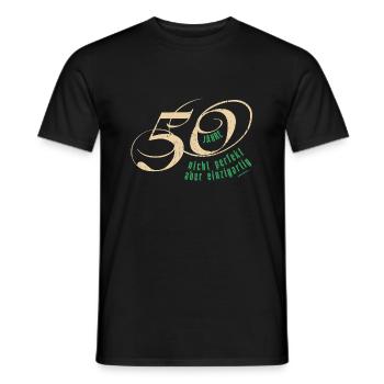Geburtstag 50 Jahre - Männer T-Shirt - Schwarz - Vorne - AI Model Male 178 light (178cm)