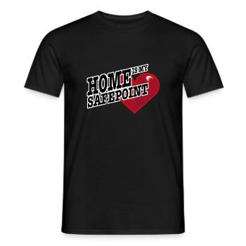 Home is my Safepoint - Zuhause - Männer T-Shirt - Schwarz - Vorne - AI Model Male 178 light (178cm)