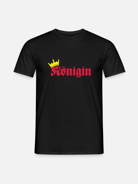 Königin - Männer T-Shirt - Schwarz