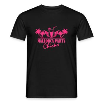 mallorca_party_chicks_01 - Männer T-Shirt - Schwarz - Vorne - AI Model Male 178 light (178cm)