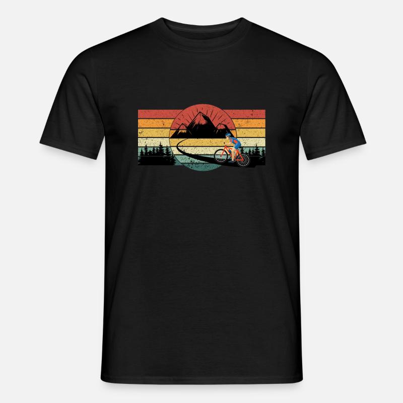 MTB - MTB - Der Bergpfad - Männer T-Shirt - Schwarz