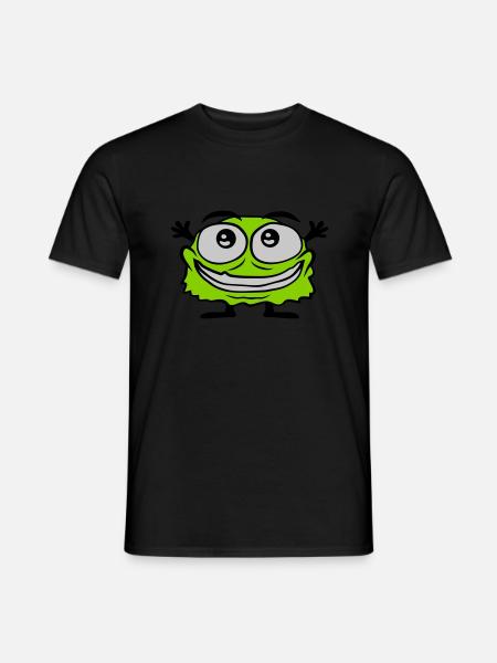 Little cute hairy monster - Men's T-Shirt - black