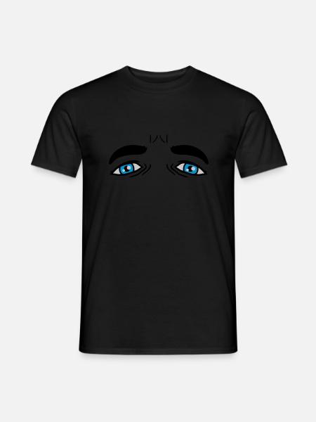 Conception Blue Sad Eyes - T-shirt homme - noir
