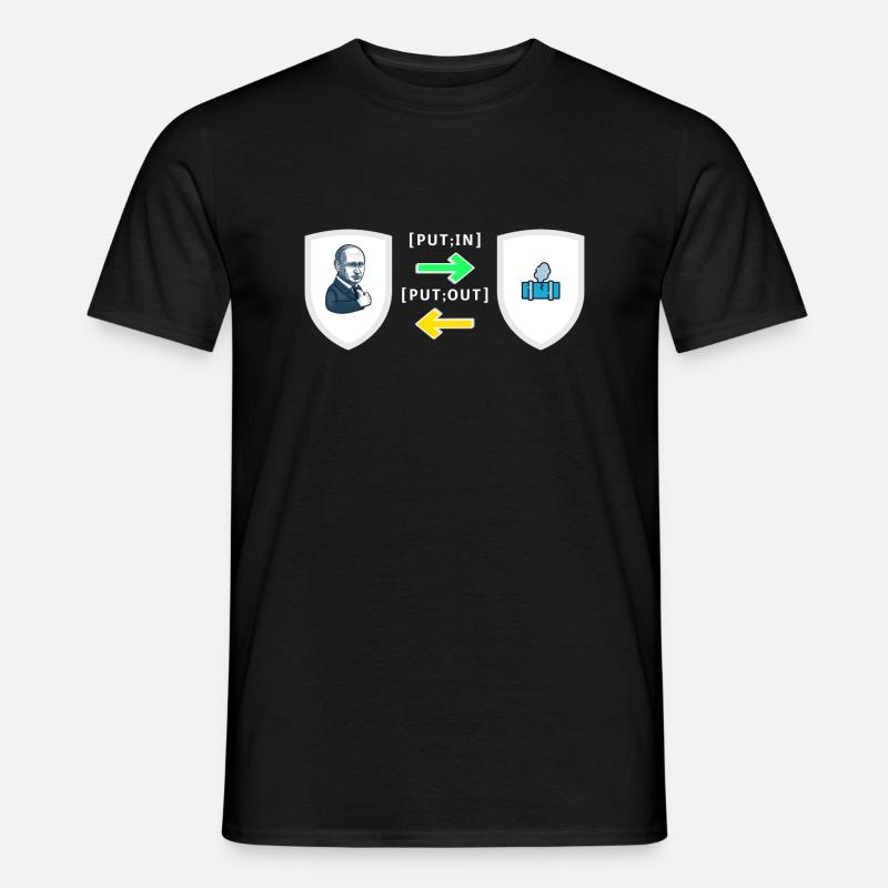 Put;in, Put;out - Männer T-Shirt - Schwarz