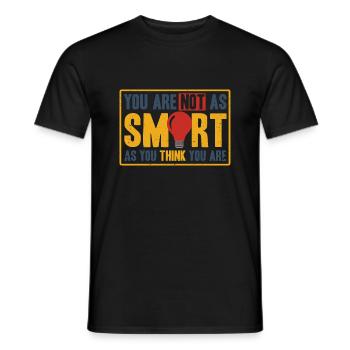 Irony Black Humor Sarcastic Gift - Men's T-Shirt - black - Front - AI Model Male 178 light (178cm)