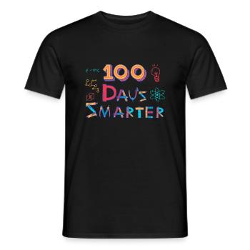 100 Days Of School - Men's T-Shirt - black - Front - AI Model Male 178 light (178cm)