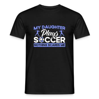 Mutter Sportfan Fußball Geschenk - Männer T-Shirt - Schwarz - Vorne - AI Model Male 178 light (178cm)