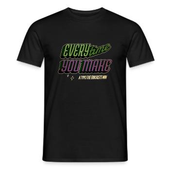 Joke Drive Roman Geek Happy Creativewriting - T-shirt homme - noir - Devant - AI Model Male 178 light (178cm)