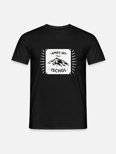 Après-Ski Ischgl - Männer T-Shirt - Schwarz