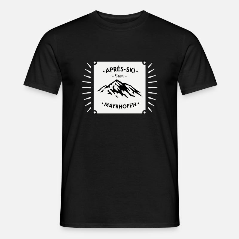 Après-Ski Mayrhofen - Männer T-Shirt - Schwarz