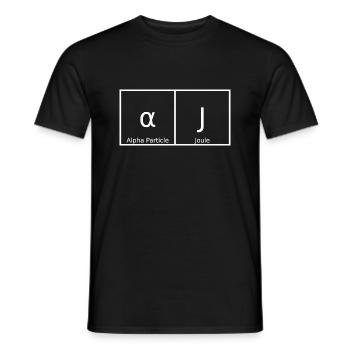 Aj Name Vorname Chemie Periodensystem Elemente - Männer T-Shirt - Schwarz - Vorne - AI Model Male 178 light (178cm)