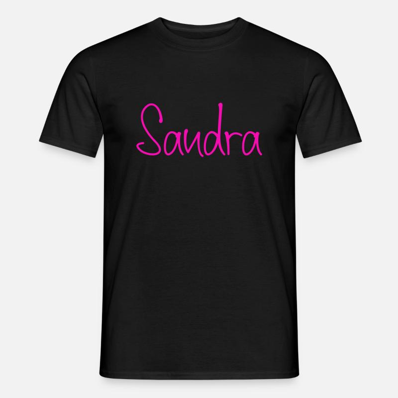 Sandra - Männer T-Shirt - Schwarz