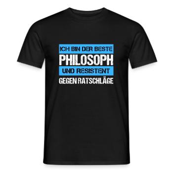 Resistant Philosopher - Men's T-Shirt - black - Front - AI Model Male 178 light (178cm)