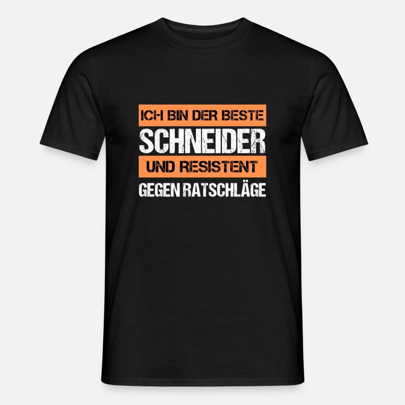 Resistenter Schneider - Männer T-Shirt - Schwarz