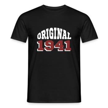 Original 1941 - Männer T-Shirt - Schwarz - Vorne - AI Model Male 178 light (178cm)