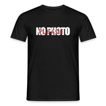 No Photo - Männer T-Shirt - Schwarz - Vorne - AI Model Male 178 light (178cm)