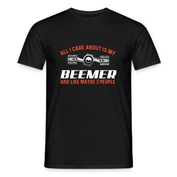 Tout ce qui m’importe, c’est mon Beemer - Car Guy - T-shirt homme - noir - Devant - AI Model Male 178 light (178cm)