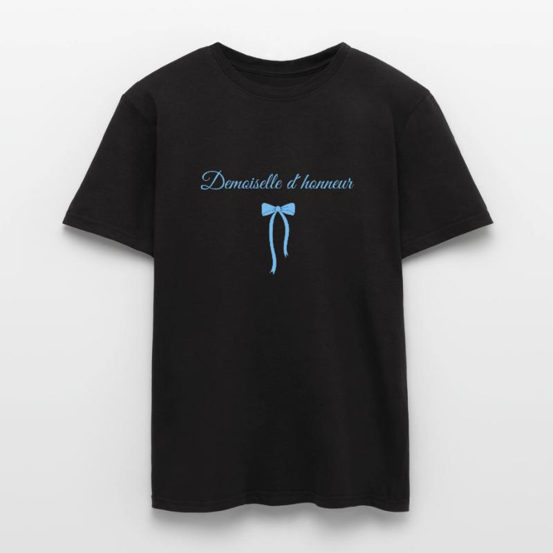 Blue Bow Bridesmaid Men’s T-shirt