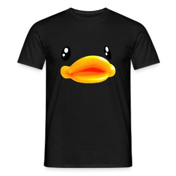 animal bird duck goose - Men's T-Shirt - black - Front - AI Model Male 178 light (178cm)