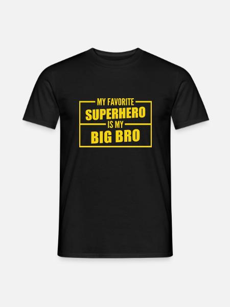 min favoritt superhelt er storebroren min - T-shirt herr - svart