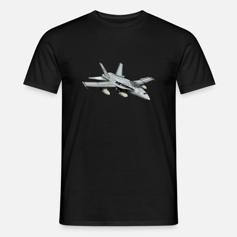 Jet Düsenjet Flugzeug Geschenkidee Geschenk - Männer T-Shirt - Schwarz