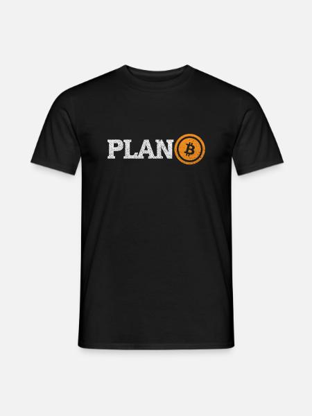 Bitcoin: Plan B - Männer T-Shirt - Schwarz