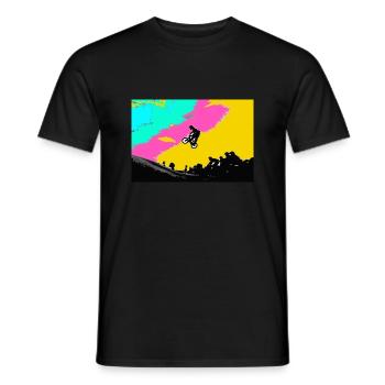 bmx - Men's T-Shirt - black - Front - AI Model Male 178 light (178cm)
