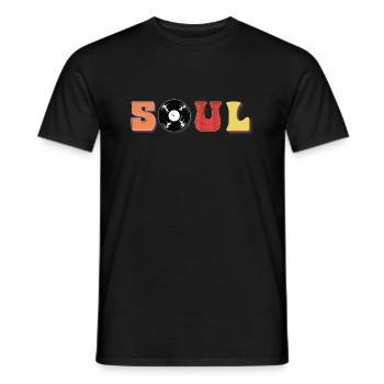 Soul Music - Men's T-Shirt - black - Front - AI Model Male 178 light (178cm)