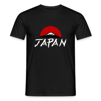 Japan Fuji Sonne 日本 - Männer T-Shirt - Schwarz - Vorne - AI Model Male 178 light (178cm)