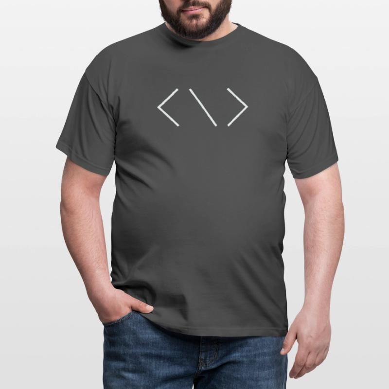 Coding Icon for Programmer Programmierer Skript Männer T-Shirt