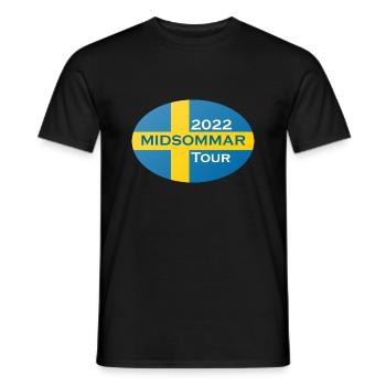 ovale midsommar - T-shirt homme - noir - Devant - AI Model Male 178 light (178cm)